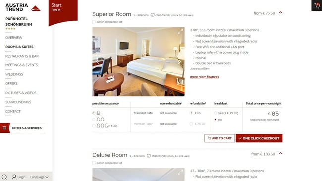 Booking management with convenient features by Pimcore